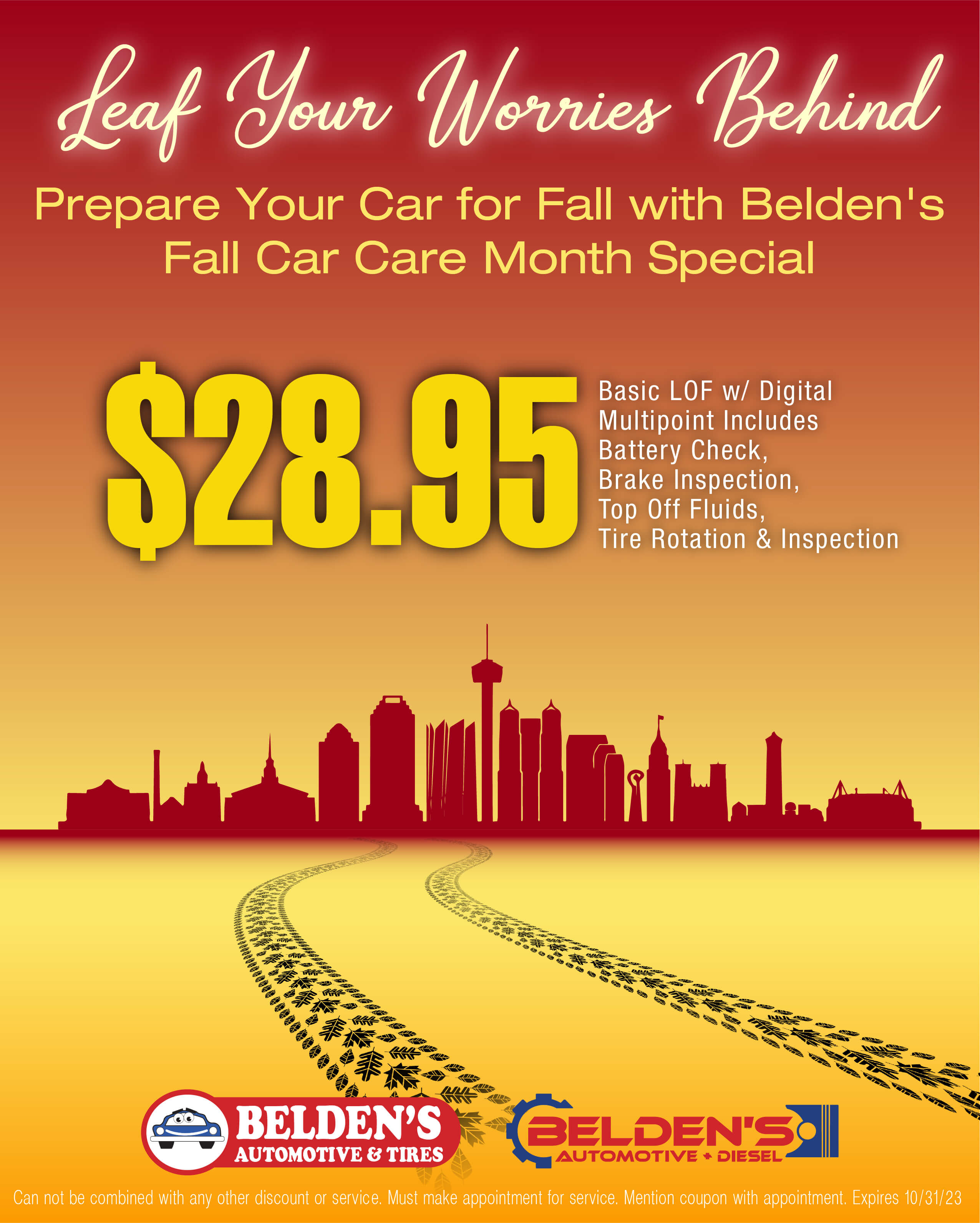 Beldens Monthly Special Print Ad